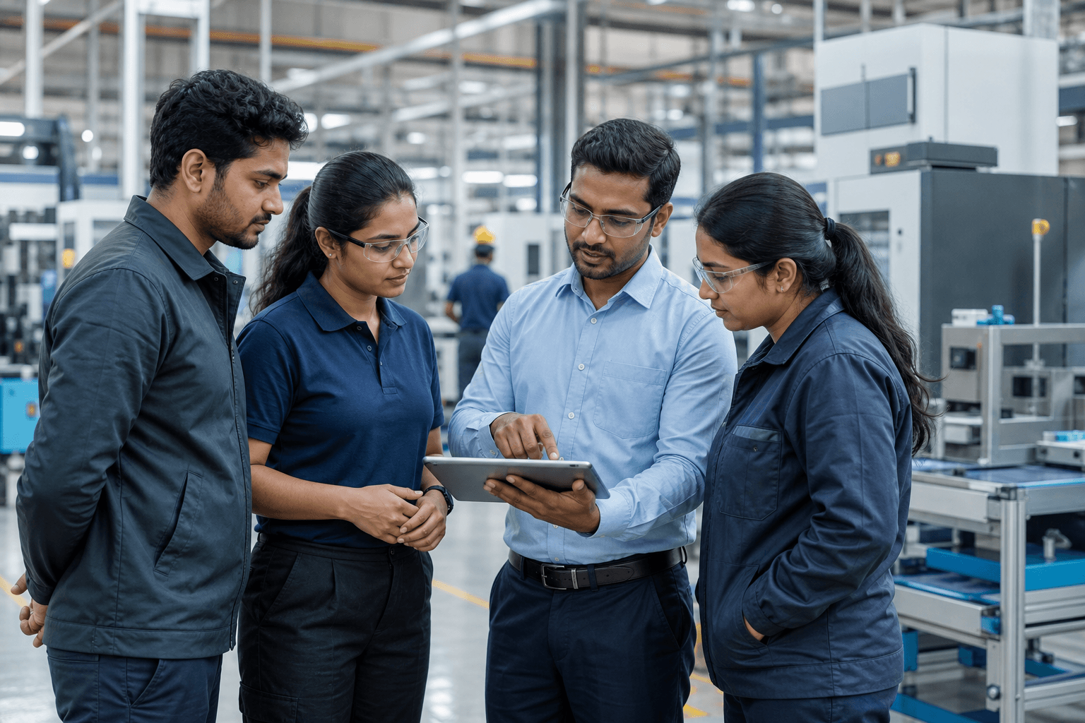 Operations teams using connected workforce information